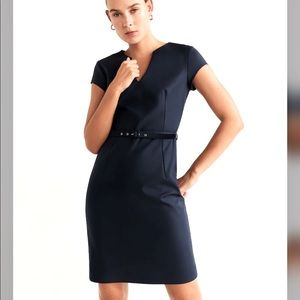 NWT MNG | Mango navy belted pencil dress 6